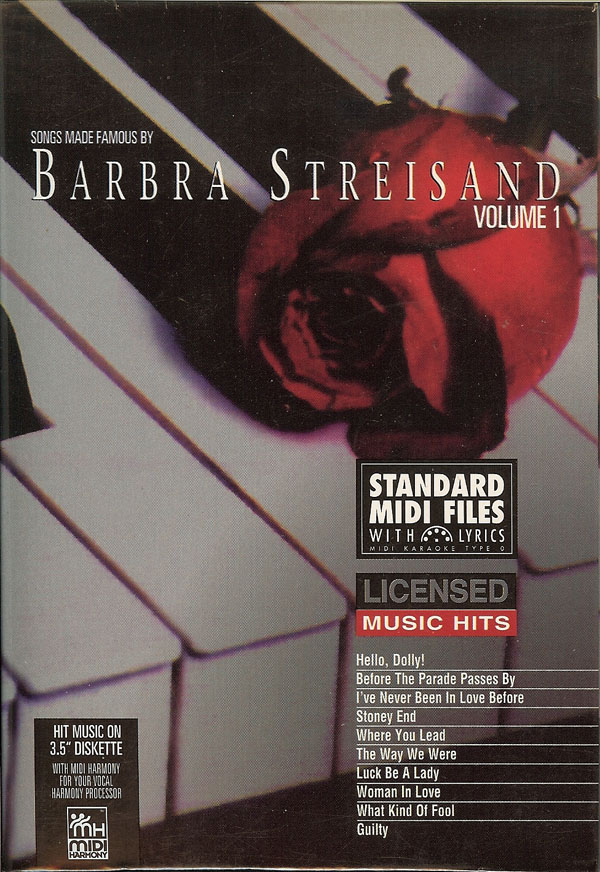 Tune 1000 Songs Made Famous by Barbara Streisand 3.5 Floppy Disk